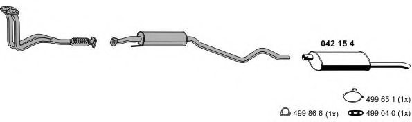 ERNST 050385 Exhaust System